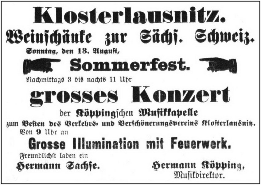 1899-08-13 Kl Weinschenke Konzert